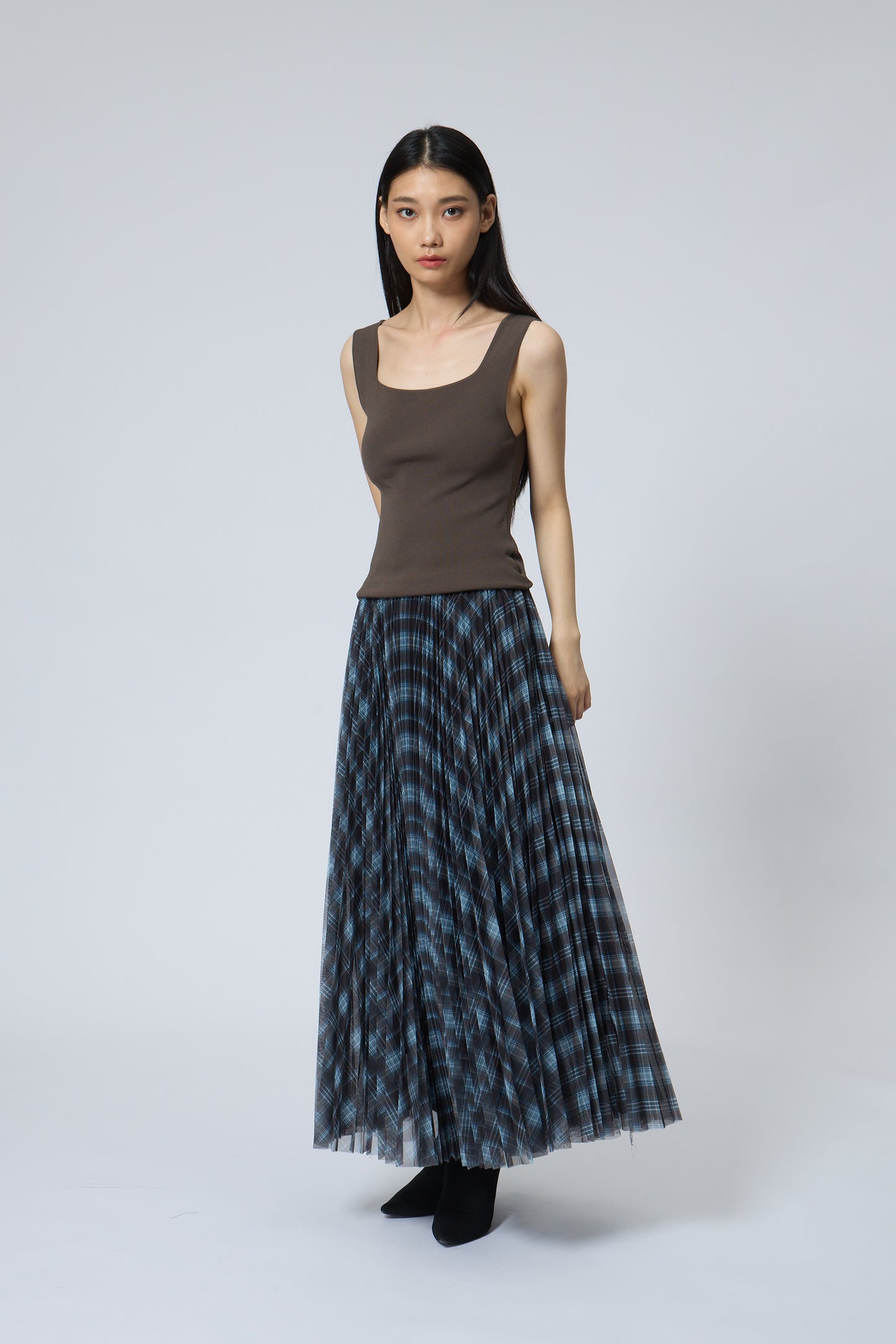 Faux-Two-Piece Dress