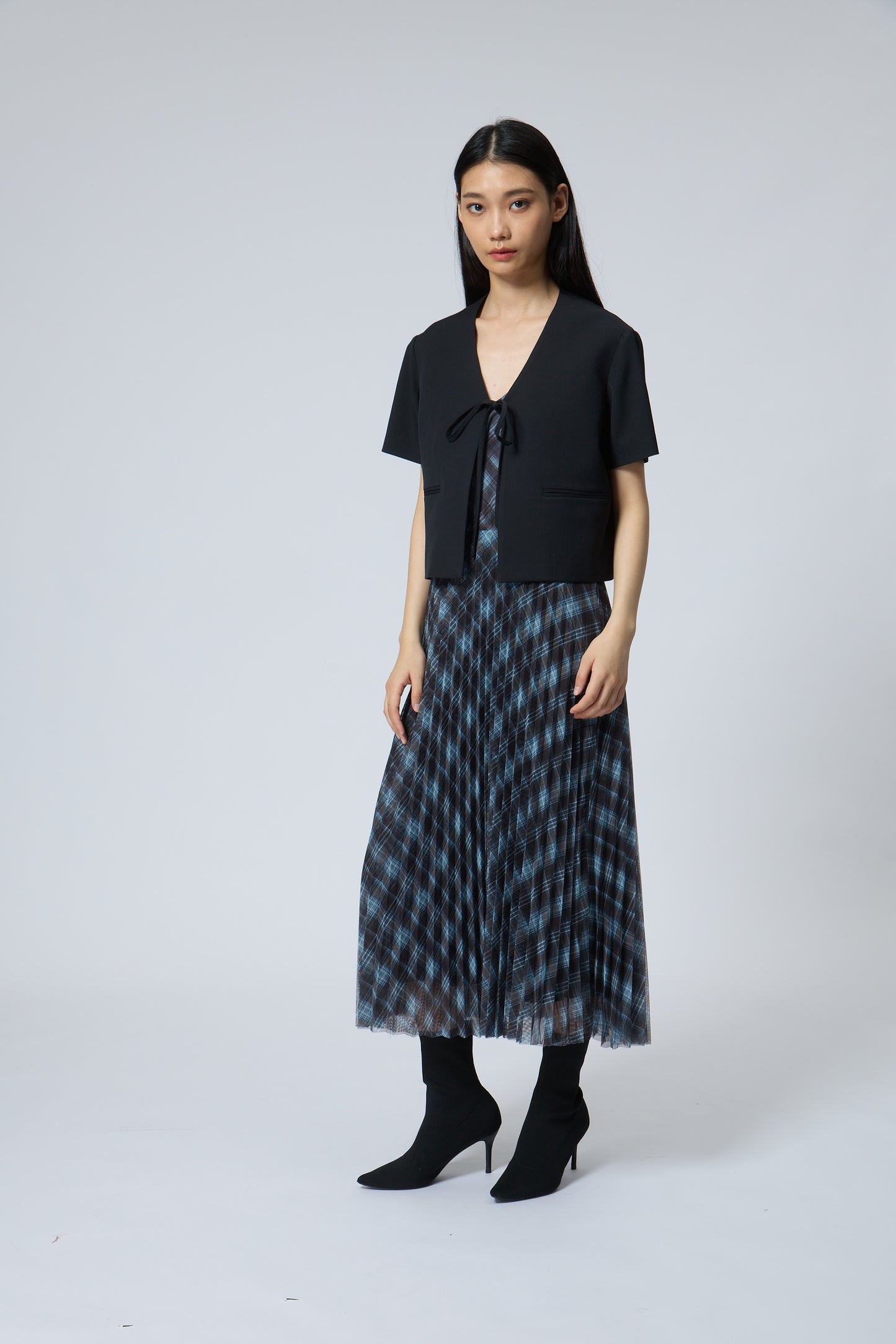 Tie-Front Short Sleeve Jacket