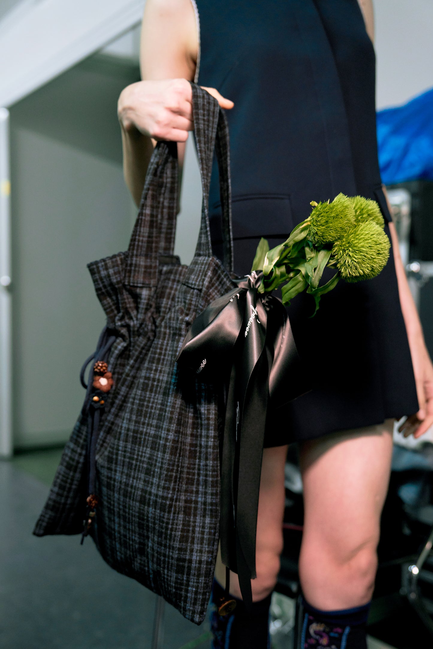 Check Pattern Tote Bag