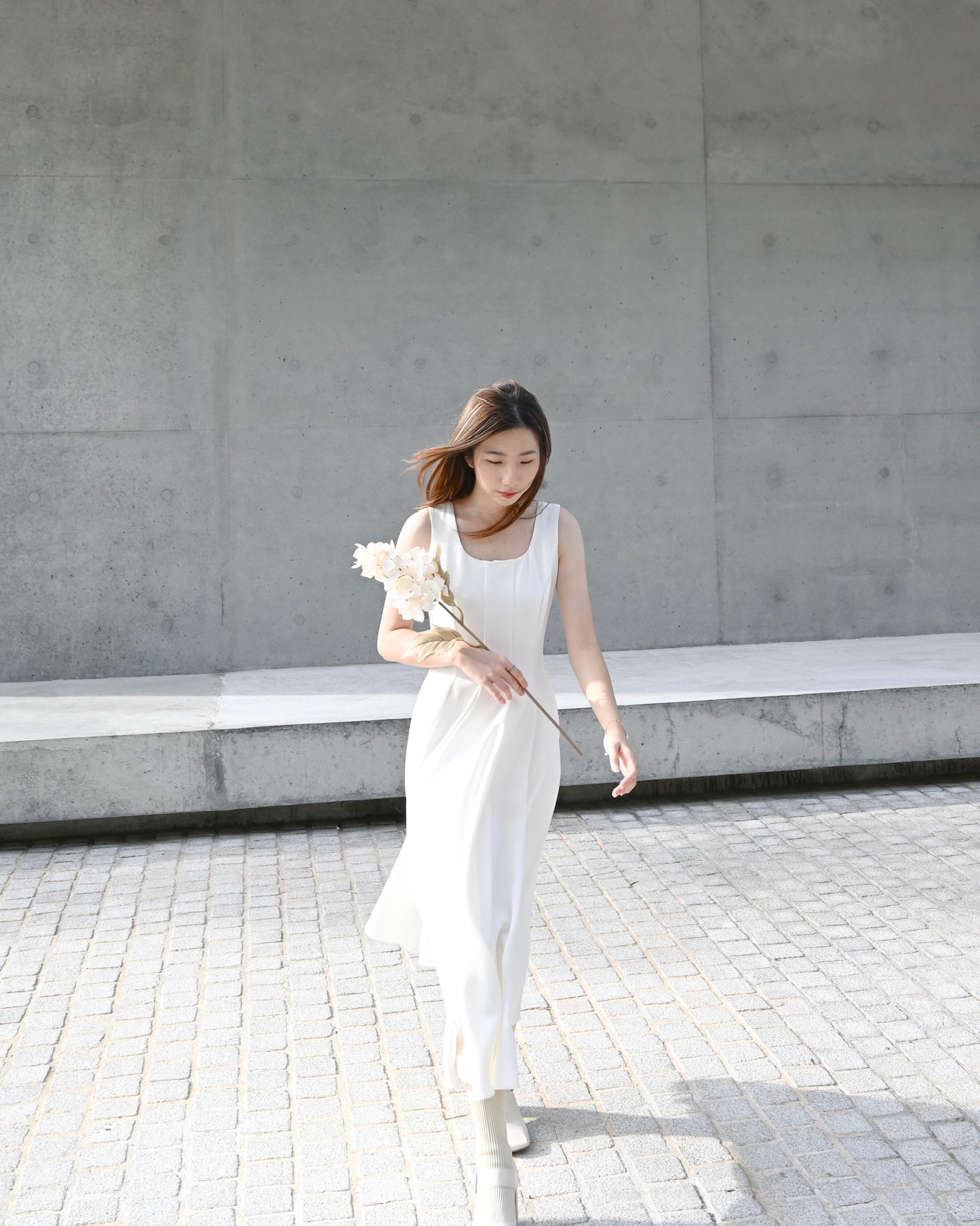 U-Neck A line Dress