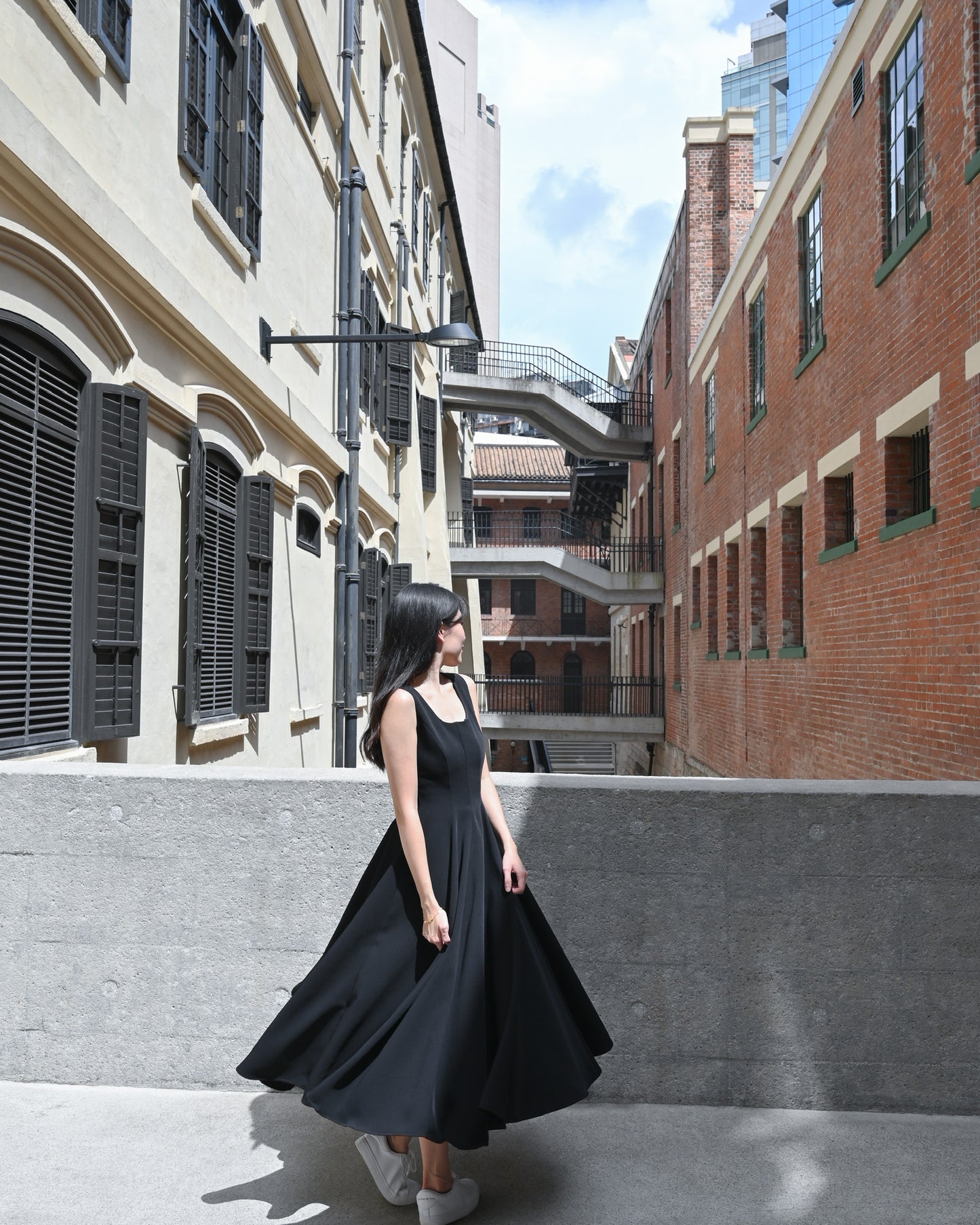 U-Neck A line Dress