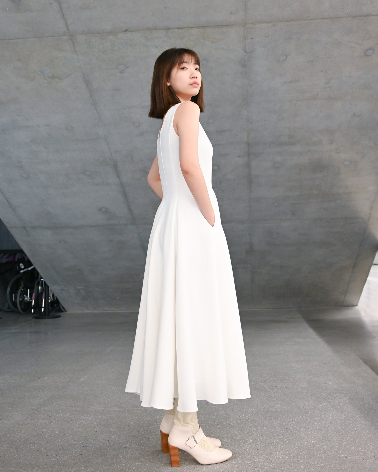 U-Neck A line Dress