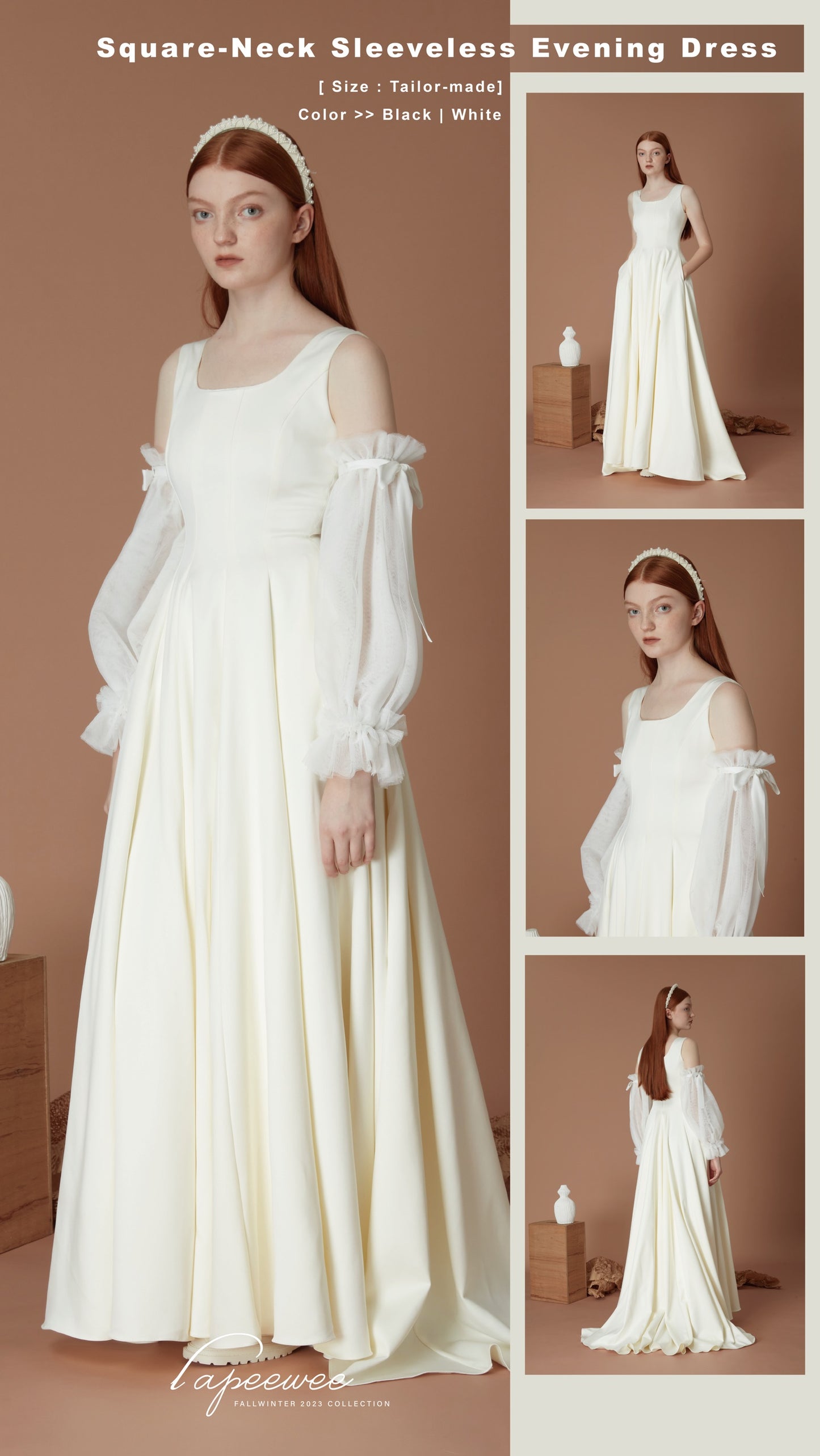 Mesh Sleeves With Ribbon