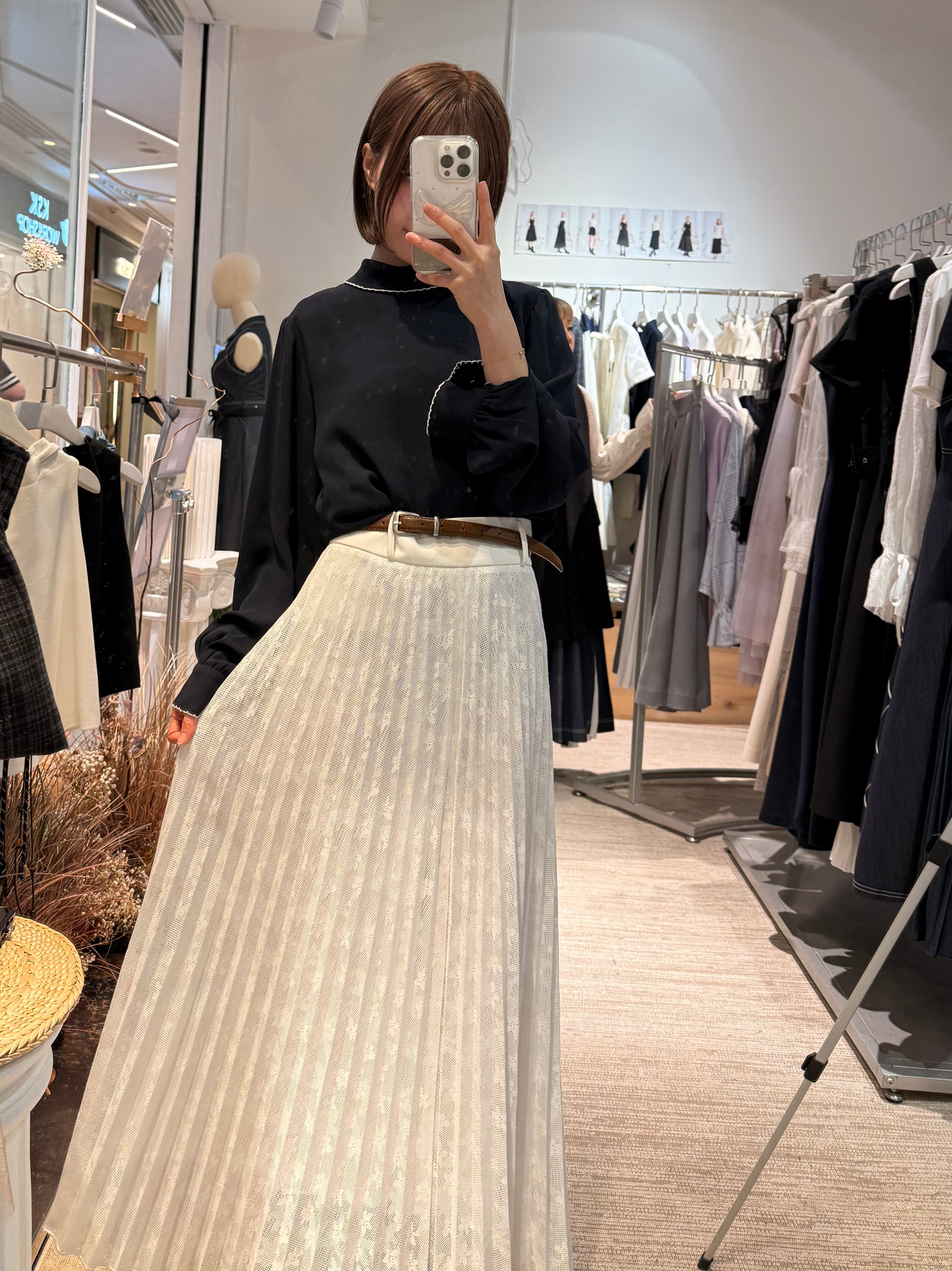 Long Sleeve Chiffon Blouse