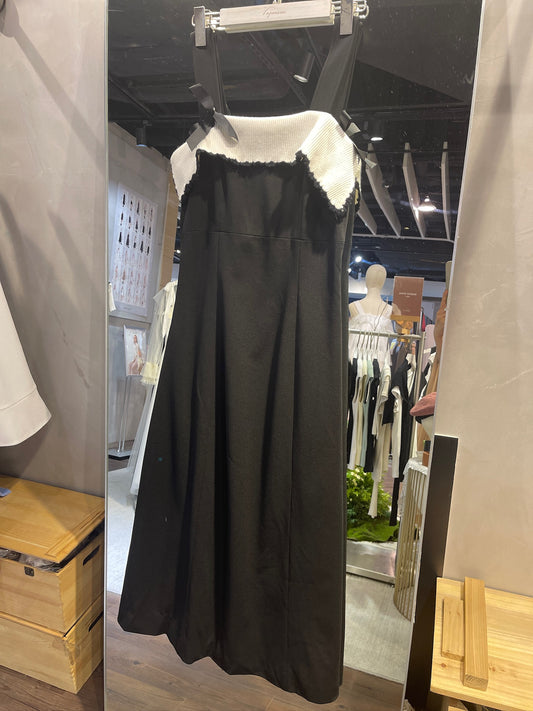 Contrast Midi Dress