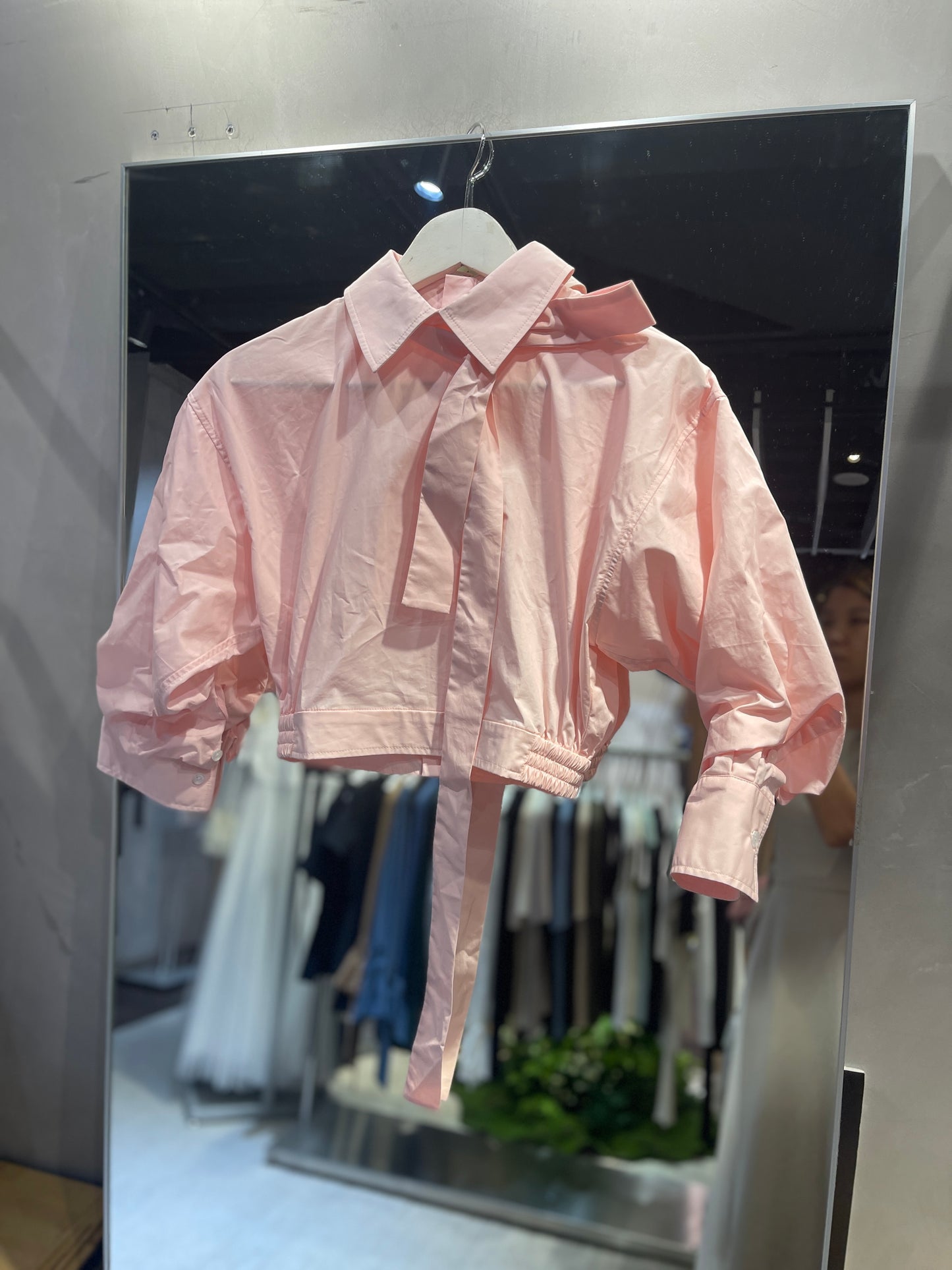 Back Zipper Blouse