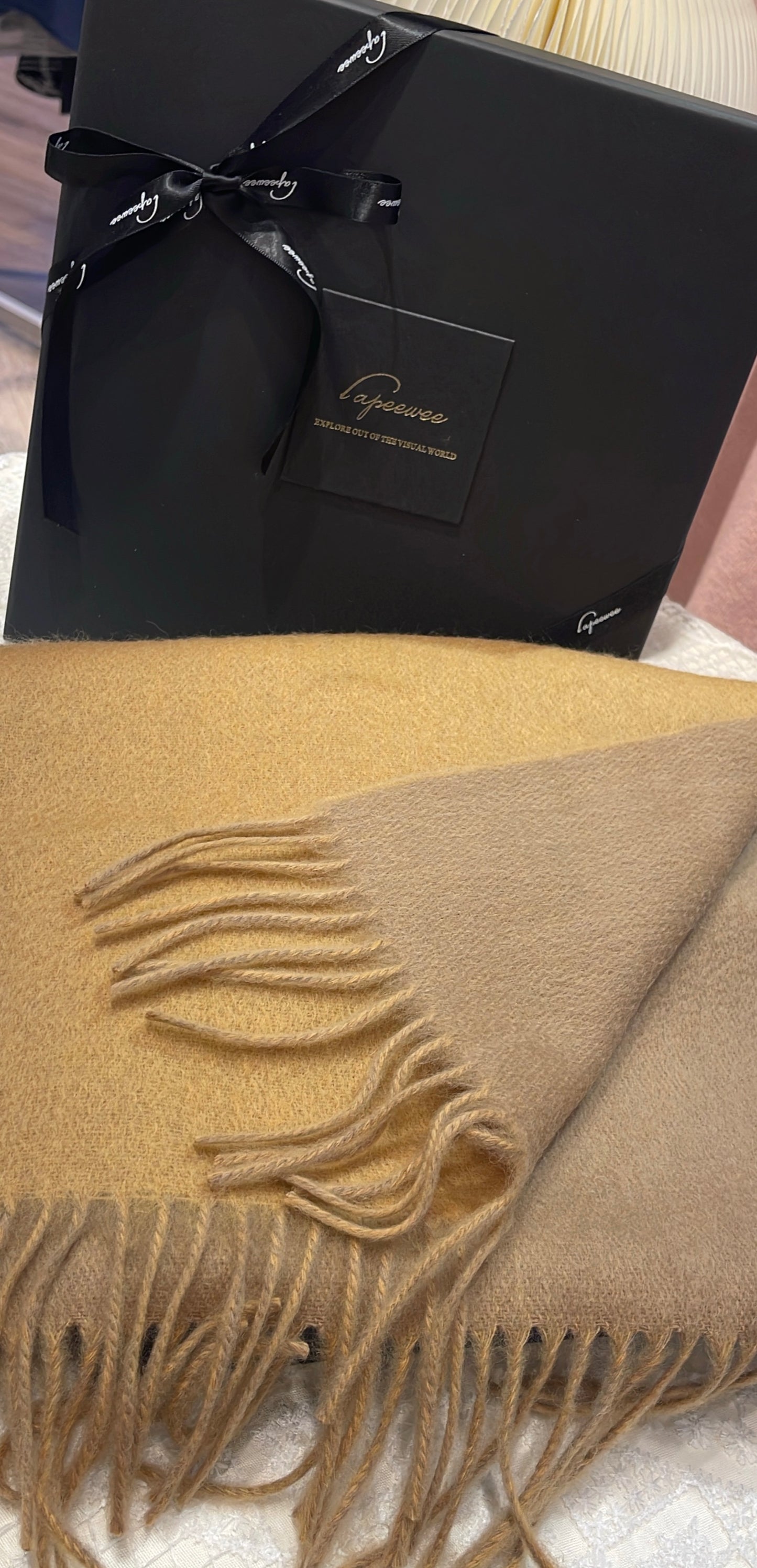 Cashmere double face scarf-Christmas Box Set