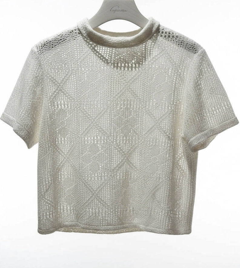 Short Sleeve Lace Top