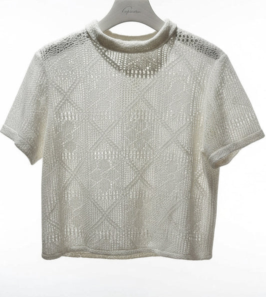 Short Sleeve Lace Top