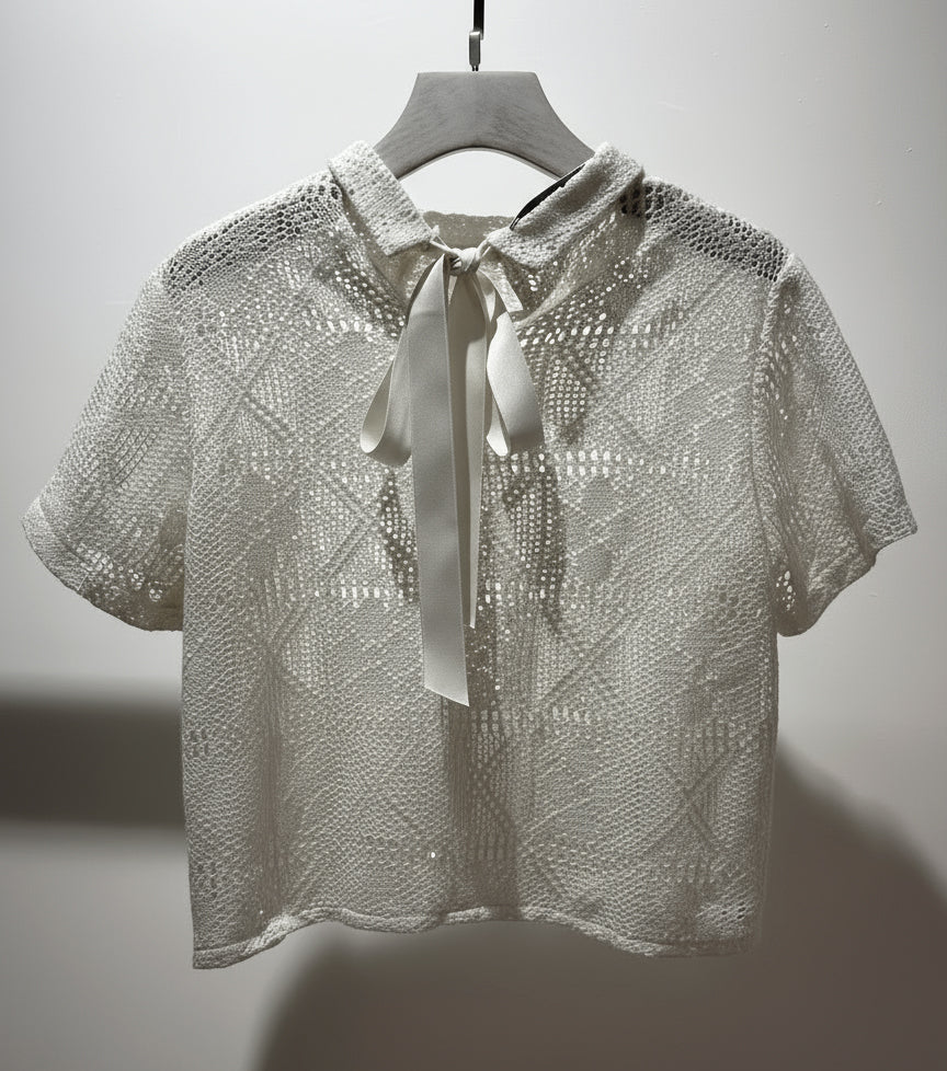 Short Sleeve Lace Top