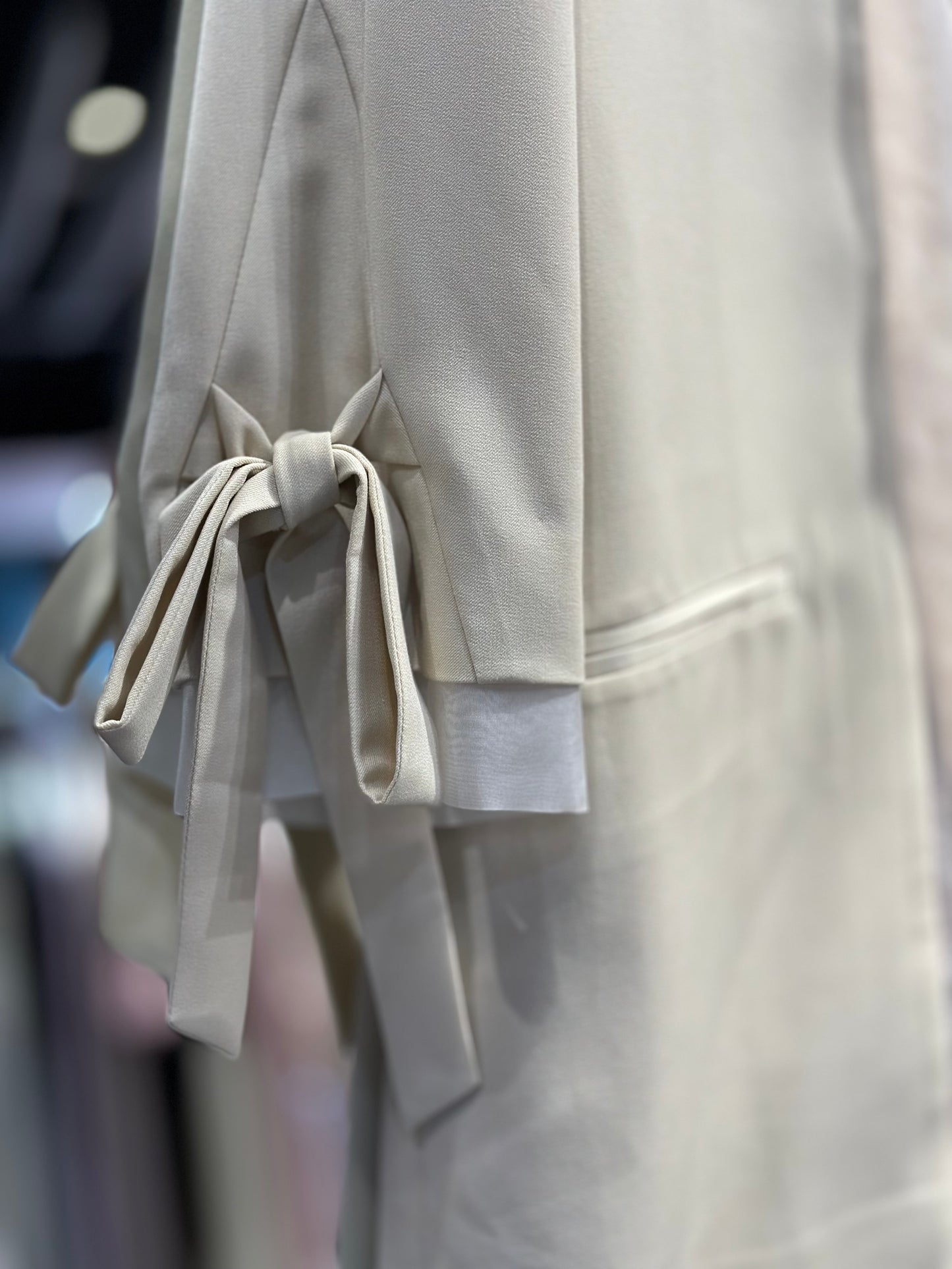Collarless Blazer - NUDE