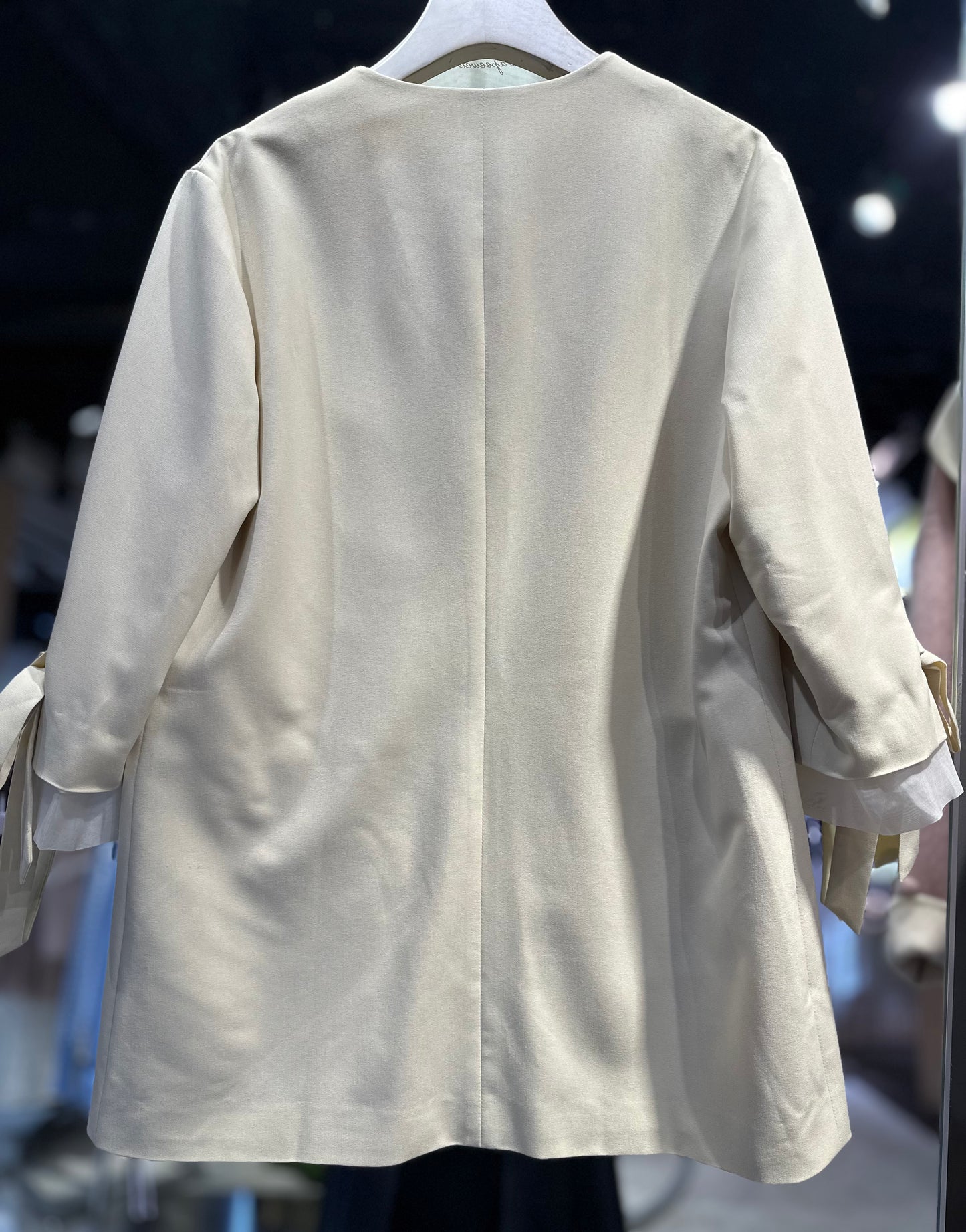 Collarless Blazer - NUDE