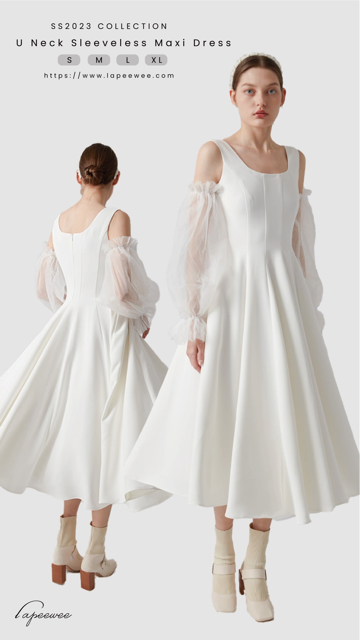 U-Neck A line Dress