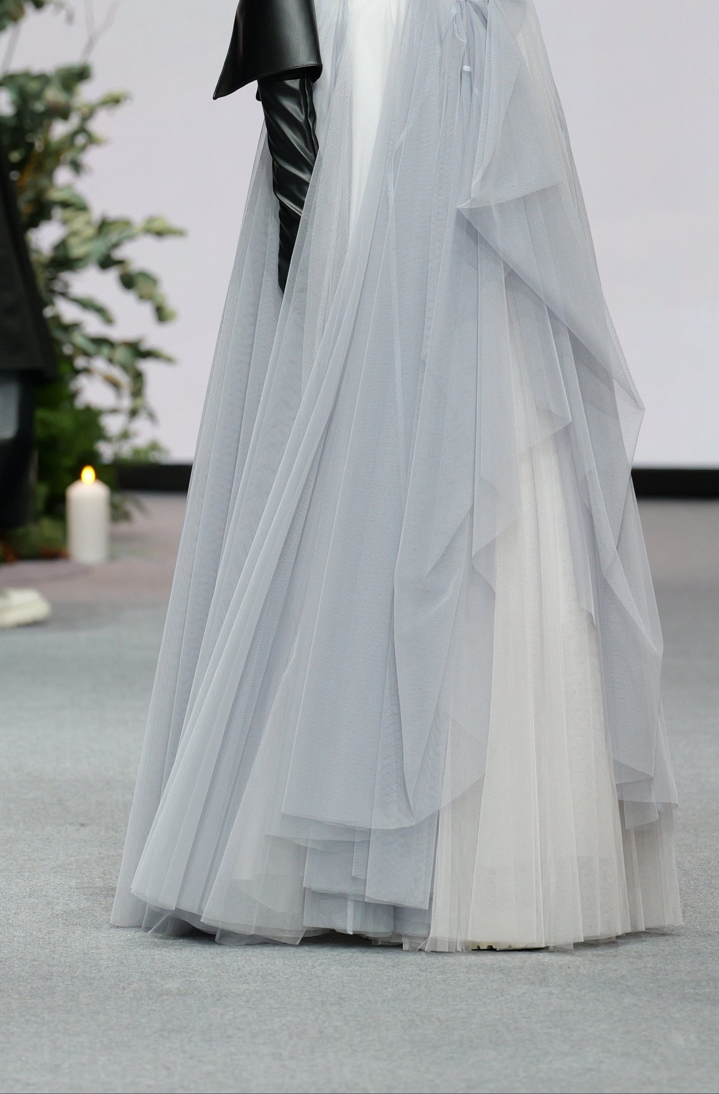 Layered Tulle Gown