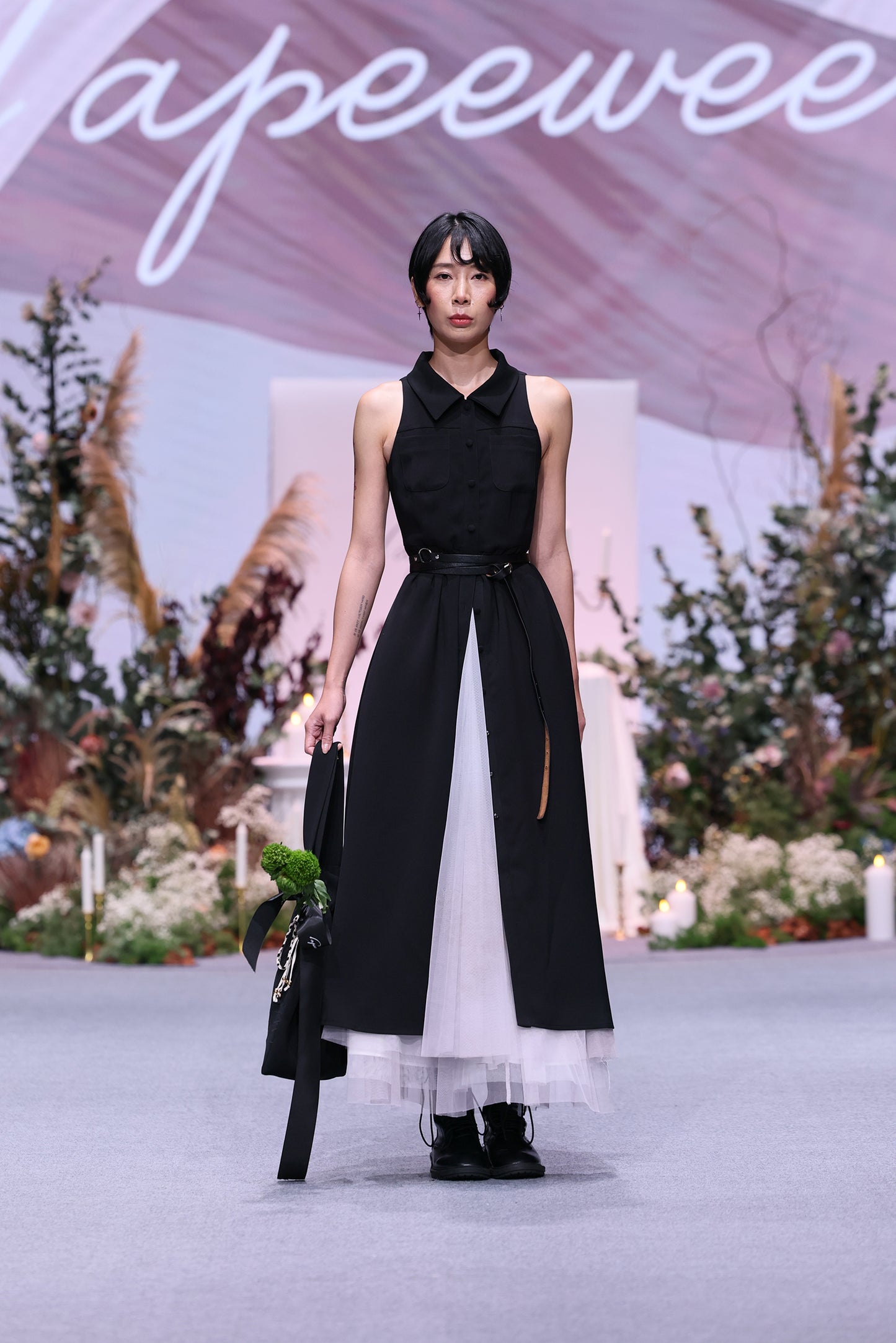 Sleeveless Bottom Front Maxi Dress
