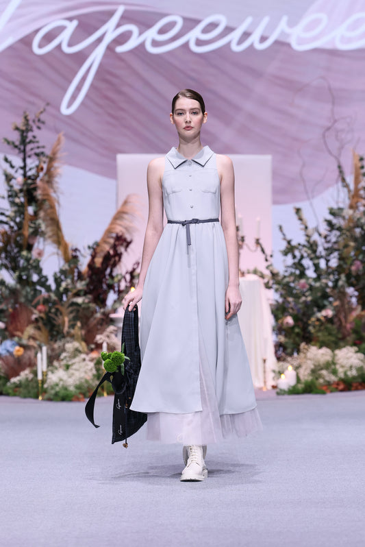 Sleeveless Bottom Front Maxi Dress