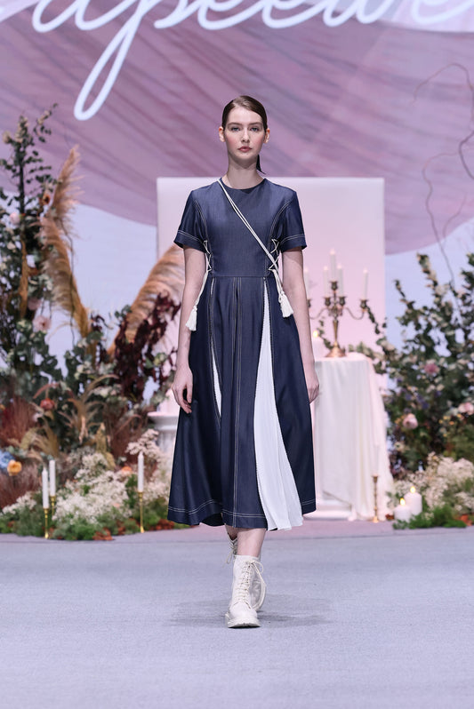 Short Sleeve Midi Dress