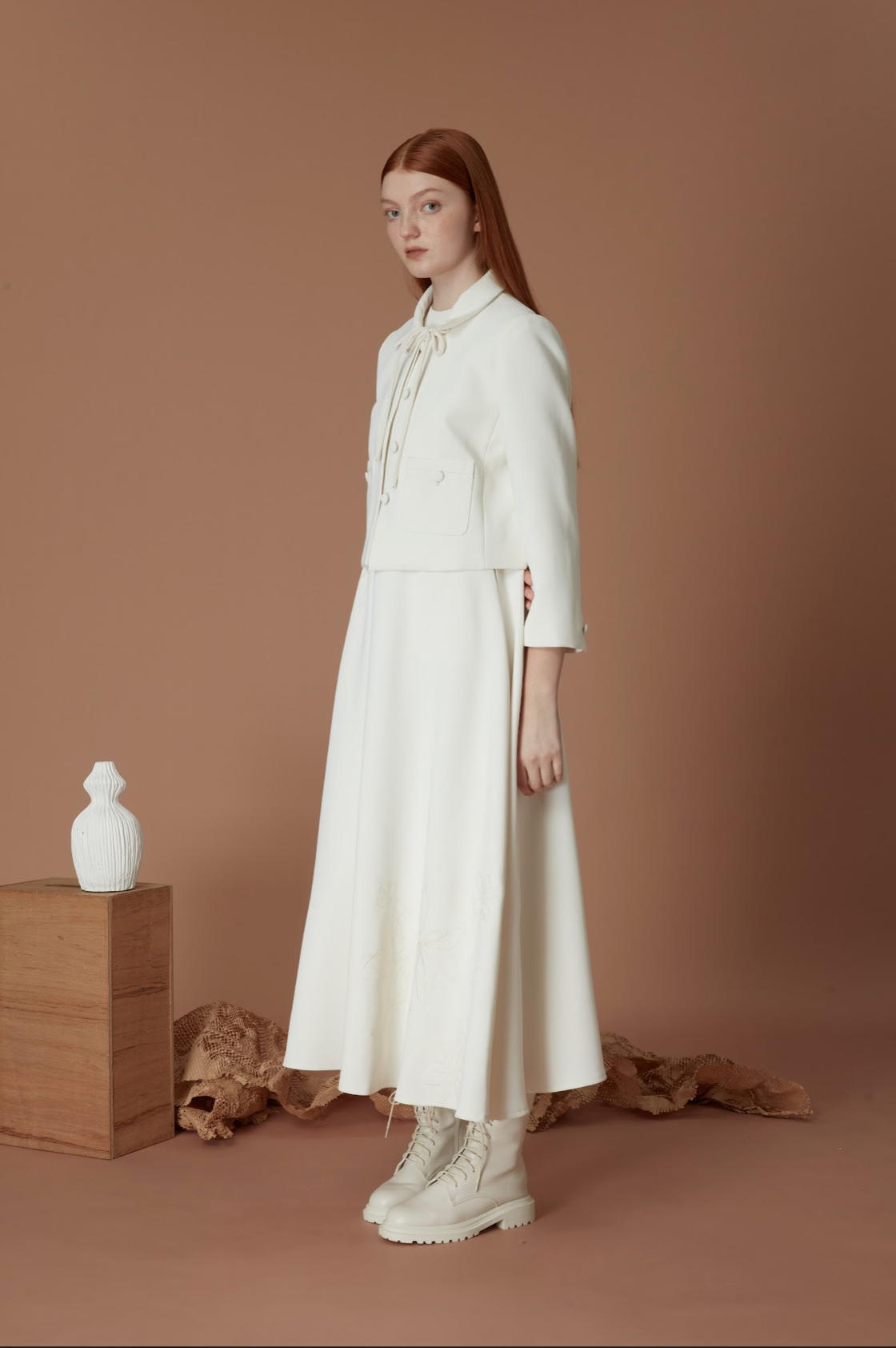 Floral Embroidery Maxi Dress