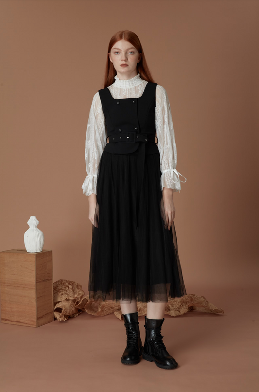 Fake Two Piece Dress