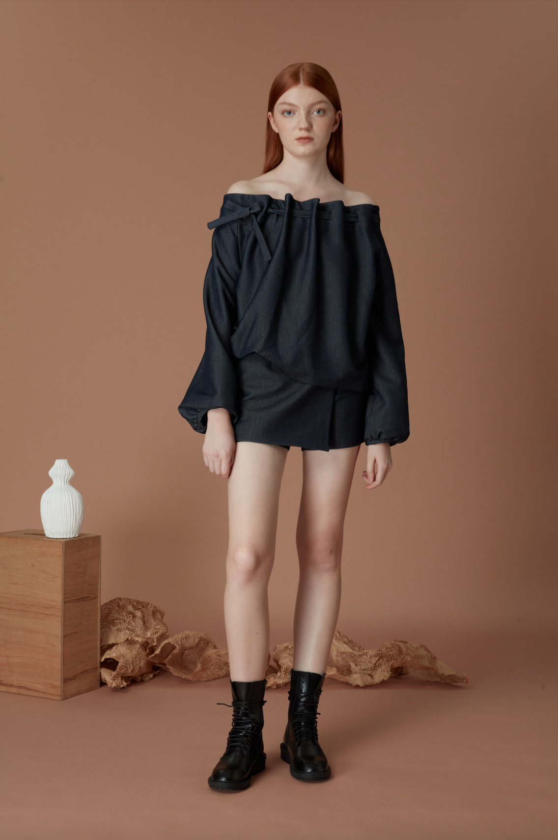 Long Sleeves Off-Shoulder Top