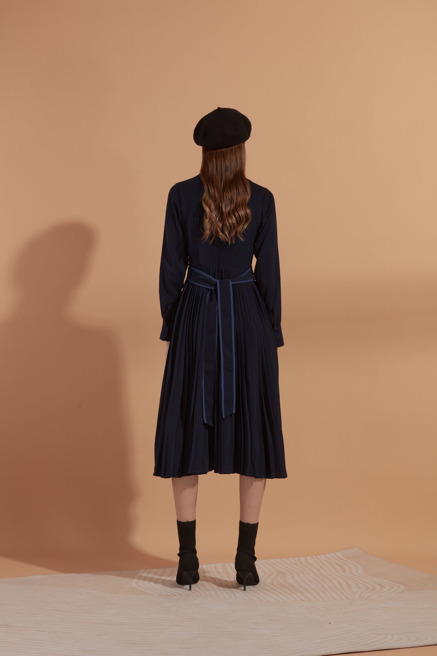 Pleated  jersey maxi dress
