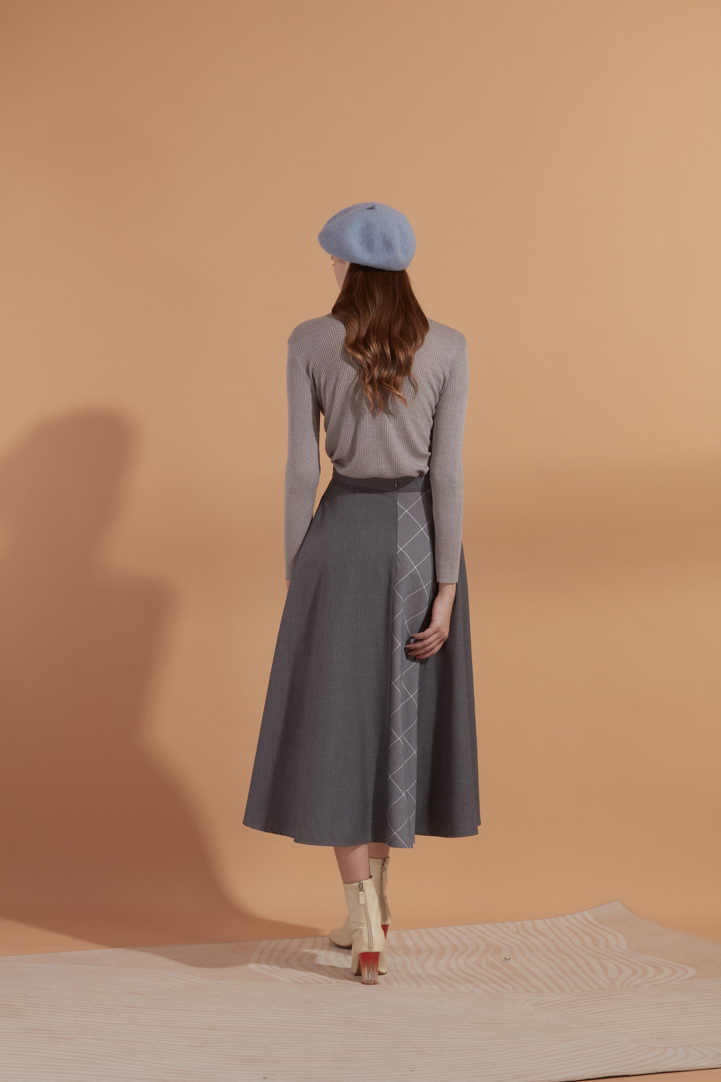 A-line midi skirt