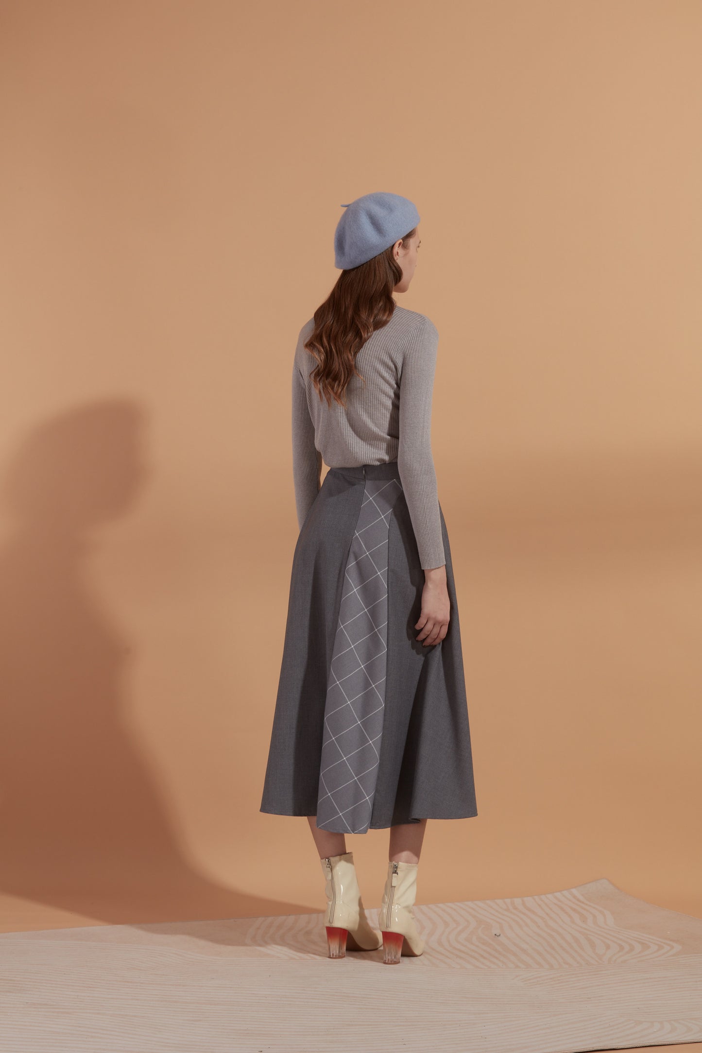 A-line midi skirt