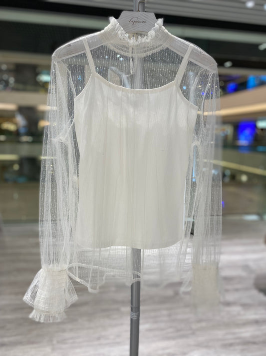 Mesh lace top