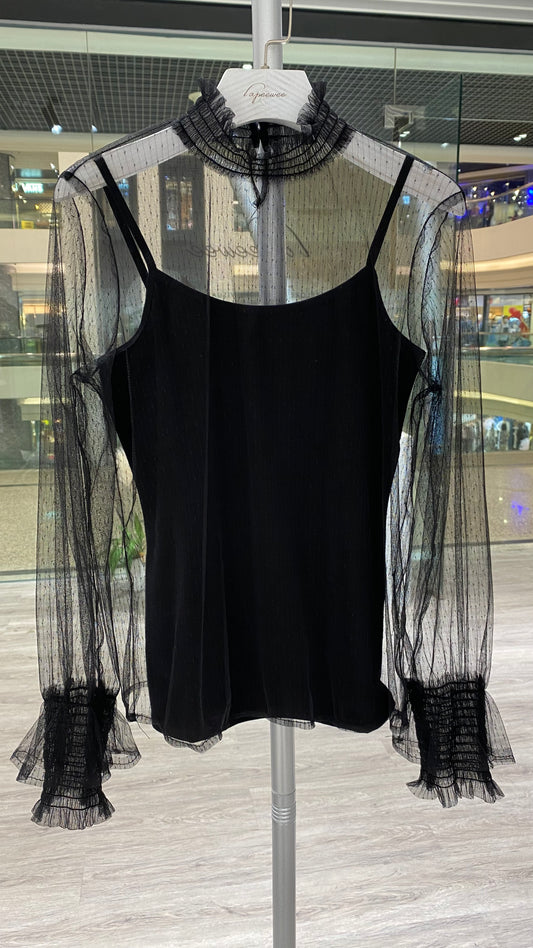 Mesh lace top