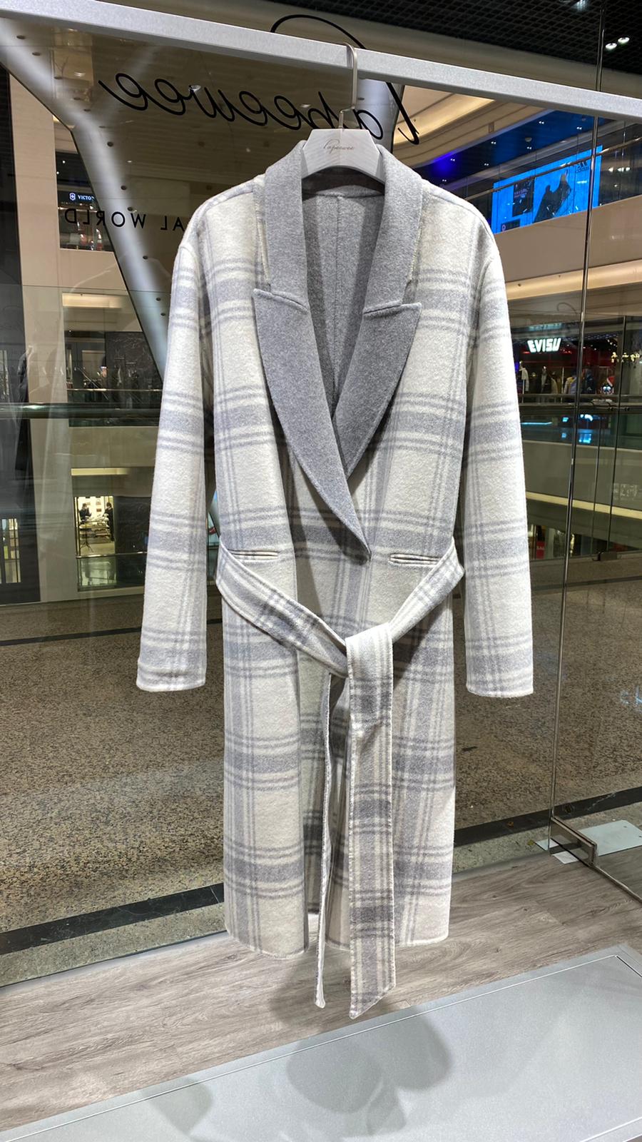 Wool blend felt coat #03