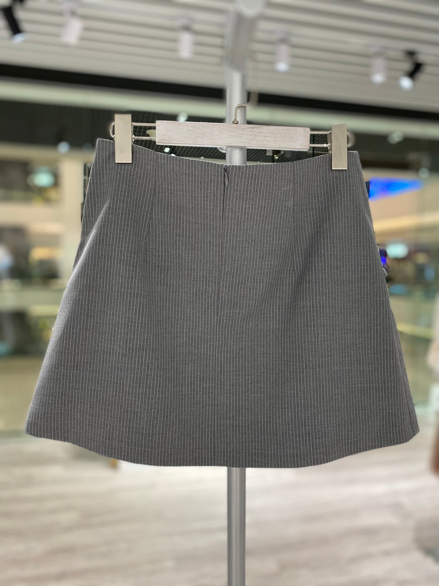 Striped pattern mini skirt