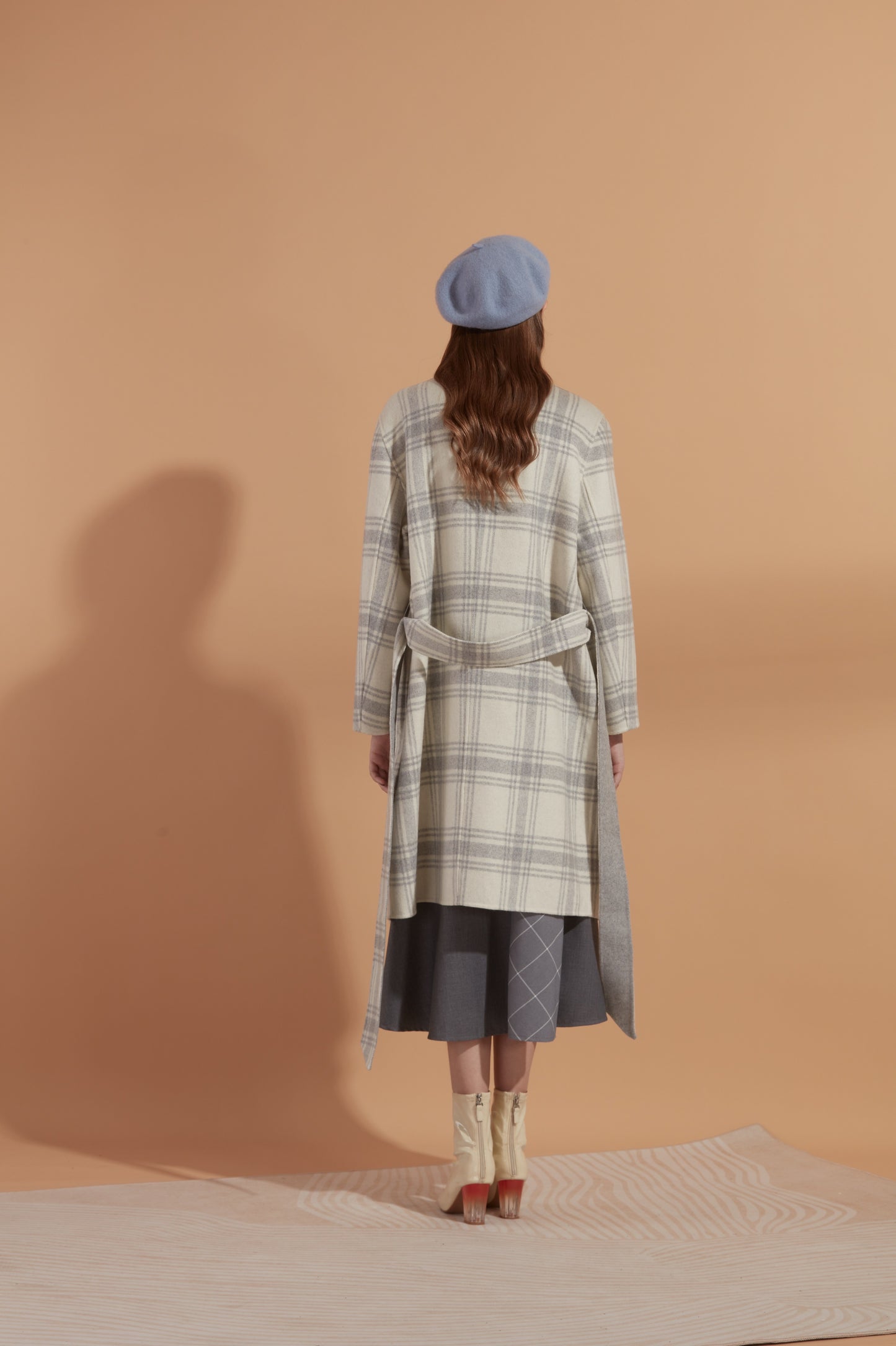 Wool blend felt coat #03