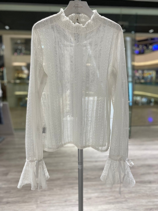 Lace top in white colour