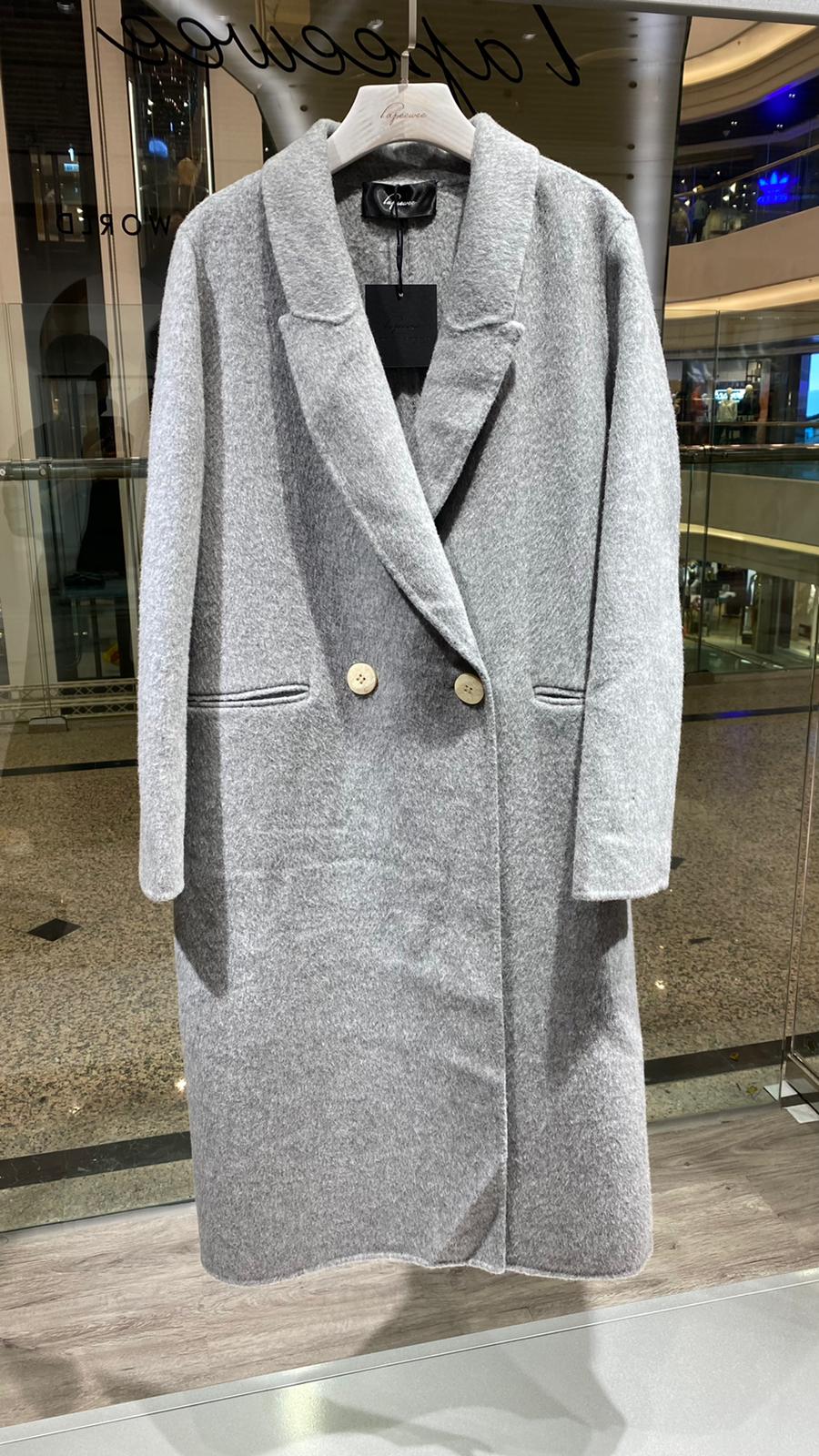 Wool blend felt coat #04