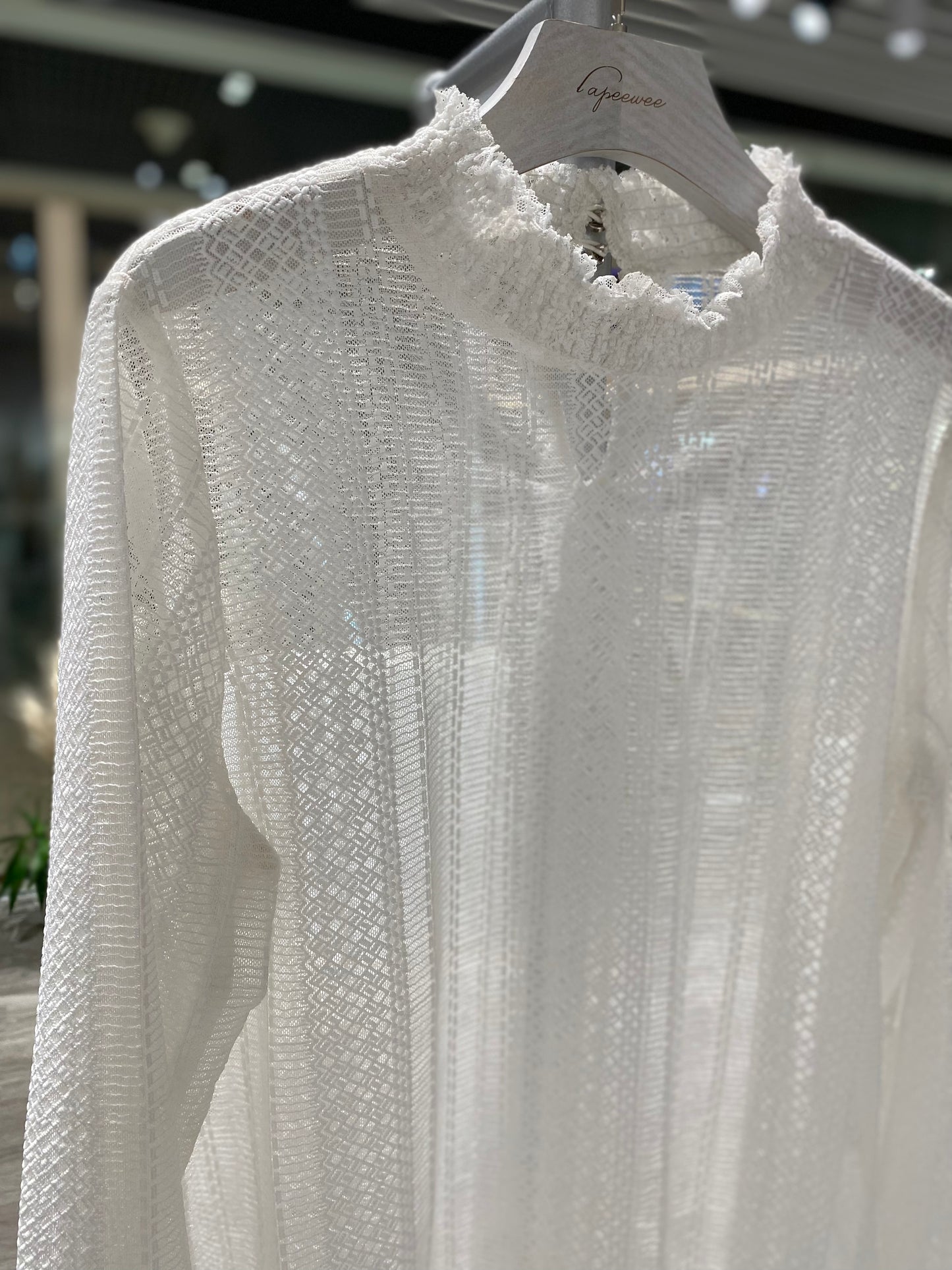 Lace top in white colour