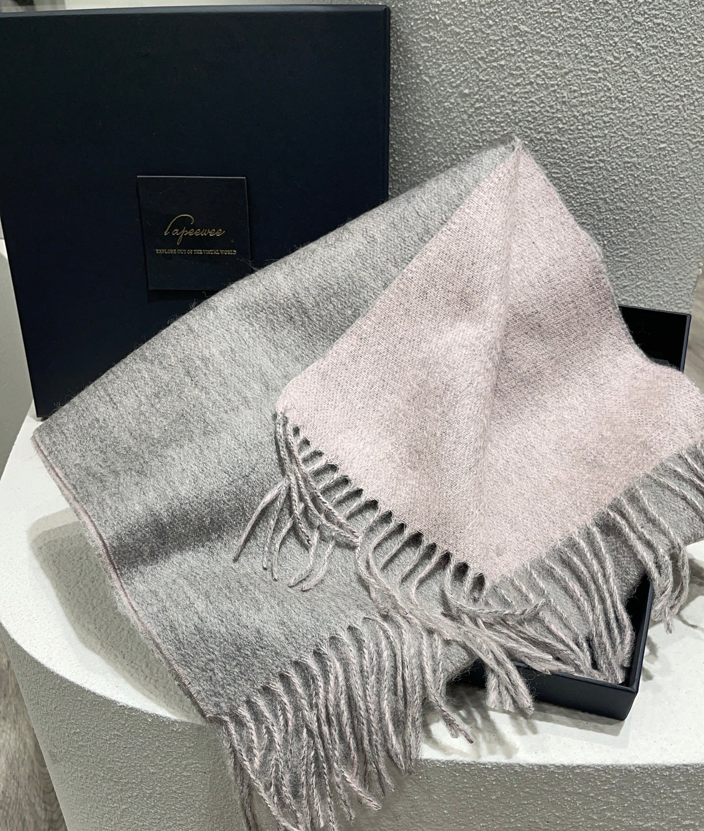 Cashmere double face scarf-Christmas Box Set