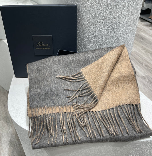 Cashmere double face scarf