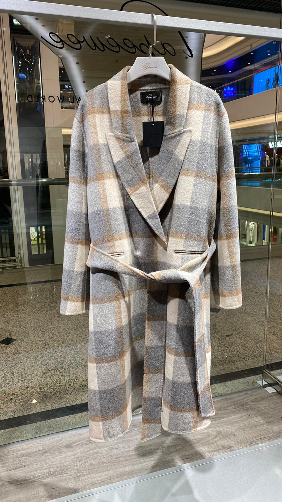 Wool blend felt coat #01