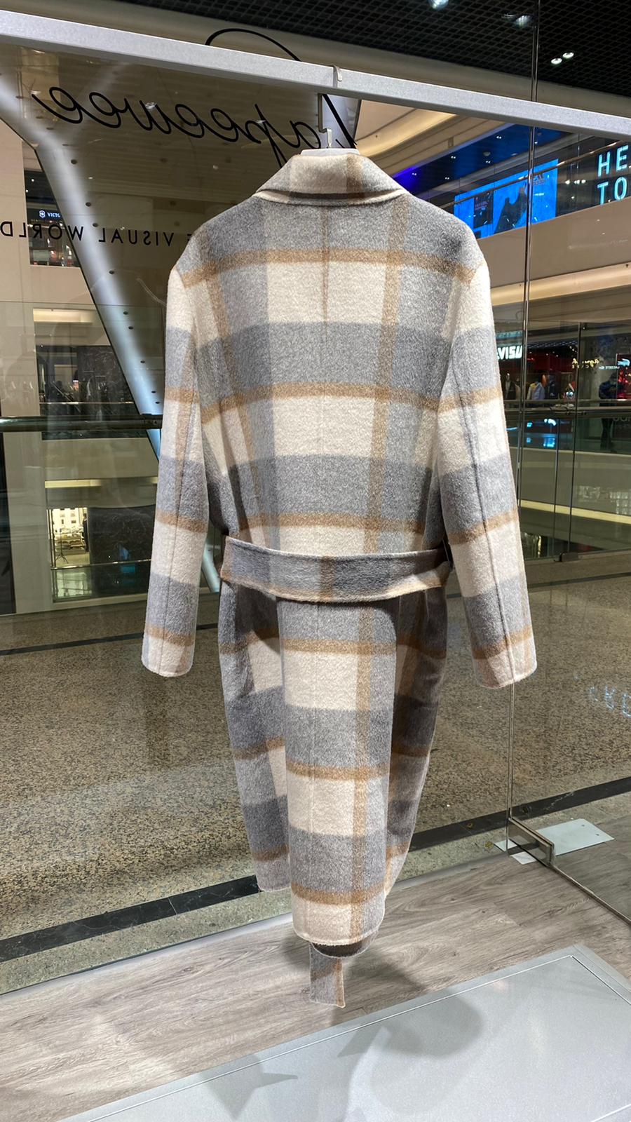 Wool blend felt coat #01